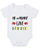 Me and Mummy love OXFORD UNITED Personalised FOOTBALL TEAM Baby Grow