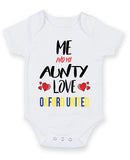 Me and My Aunty Love OXFORD UNITED Personalised FOOTBALL TEAM Baby Grow