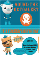 10 X Personalised Printed Octonaughts INSPIRED STYLE Invites