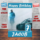 Officer K Blade Runner 2049 Theme Style Personalised Kids Inspired Movie Birthday Card (SA)