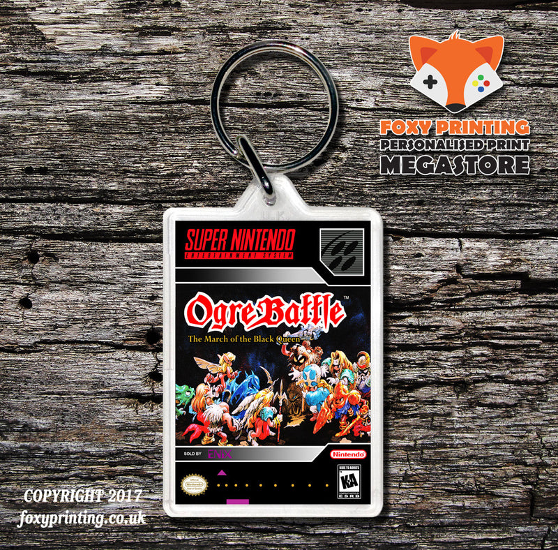 Ogre Battle The March Of The Black Queen Game Inspired Retro Gaming Keyring