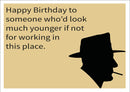 Old Working INSPIRED Adult Personalised Birthday Card Birthday Card
