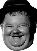 Oliver Hardy Celebrity Face Mask Fancy Dress Cardboard Costume Mask
