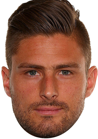 Oliver Giroud FOOTBALLER Celebrity Face Mask Fancy Dress Cardboard Costume Mask