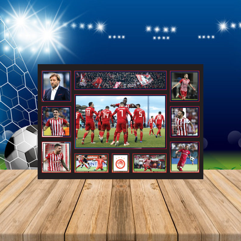 Olympiacos Football Team Printed Display Poster Gift