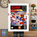 On The Ball Super Nintendo GAME INSPIRED THEME Retro Gaming Poster A4 A3 A2 Or A1
