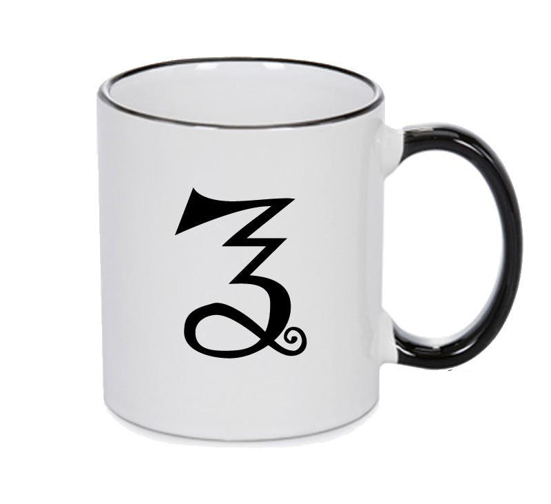 Once Black Handle Alchemy Mug GOTHIC GOTH HORROR STARS HORROSCOPE BLACK MAGIC MUG