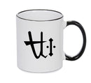 One Pound Black Handle Alchemy Mug GOTHIC GOTH HORROR STARS HORROSCOPE BLACK MAGIC MUG