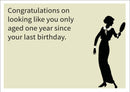 Only Ahead Since Your Last Birthday INSPIRED Adult Personalised Birthday Card Birthday Card