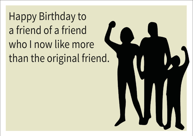 Original Friend INSPIRED Adult Personalised Birthday Card Birthday Card