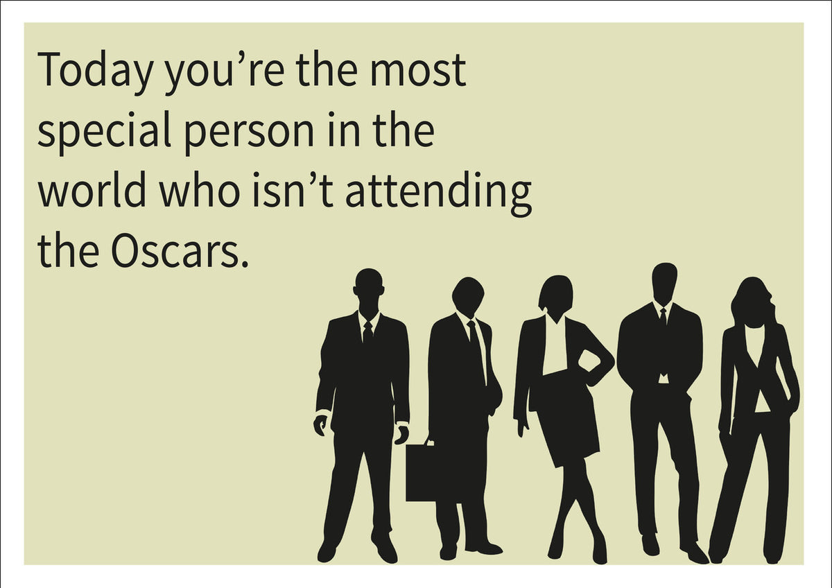 Oscars INSPIRED Adult Personalised Birthday Card Birthday Card