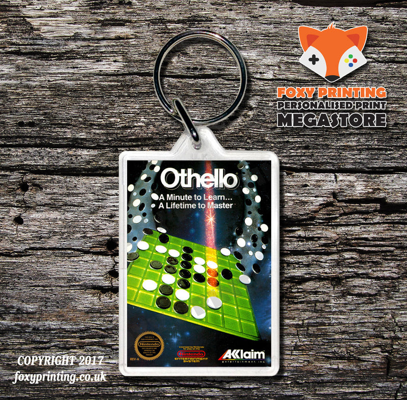 Orb3d Retro NES Game Cover Art Gaming Keyring