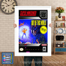 Out Of This World Super Nintendo GAME INSPIRED THEME Retro Gaming Poster A4 A3 A2 Or A1