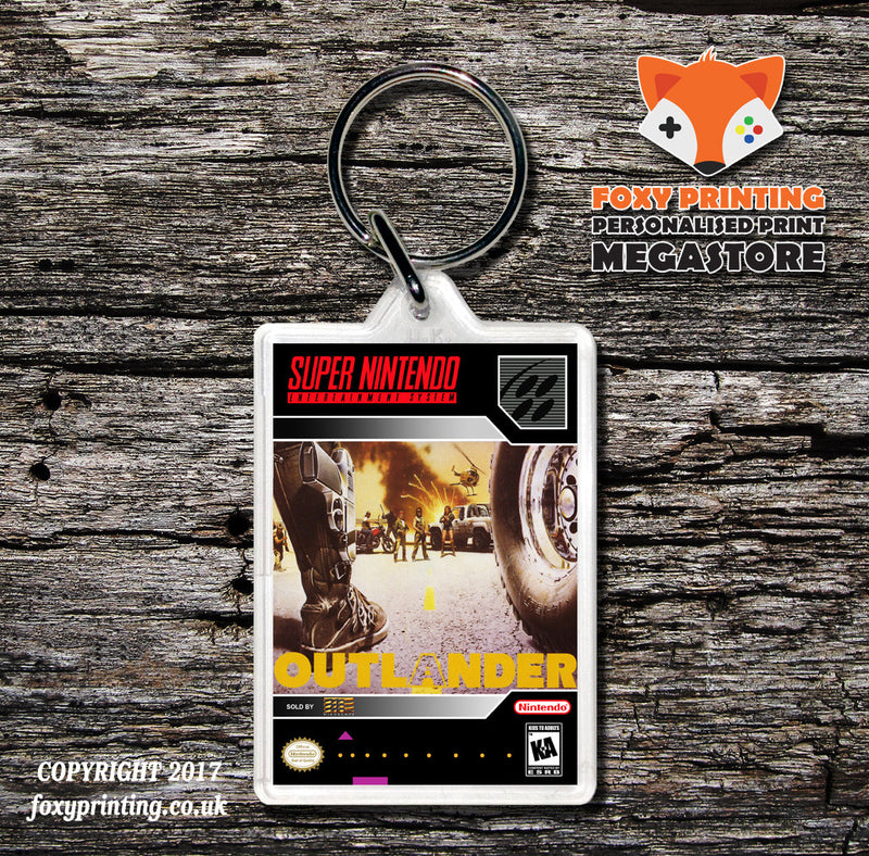 Outlander Game Inspired Retro Gaming Keyring