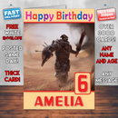 Personalised Outlaw Elex Inspired Style Game Kids Inspired Birthday Card (SA)