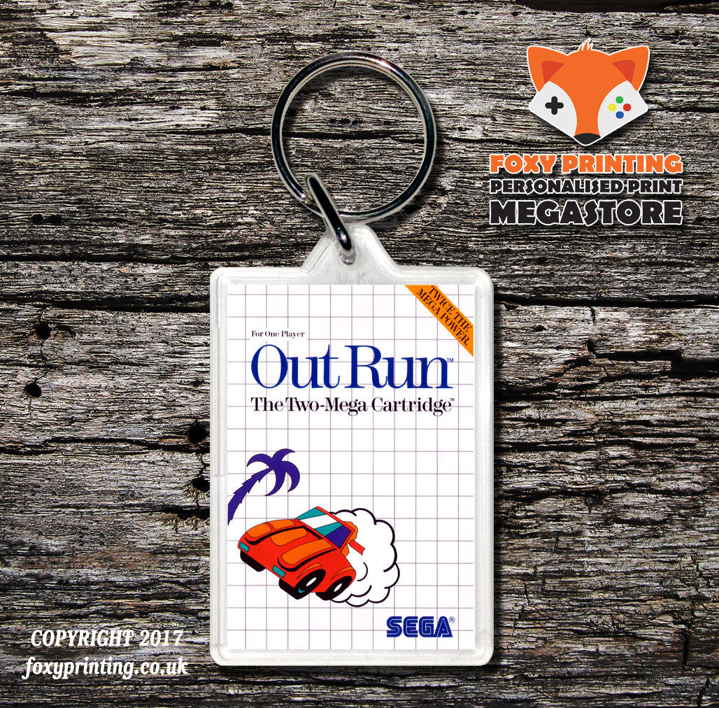 Outrun - Sega Master System Keyring