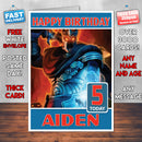 Personalised Overlord 2 Inspired Style Game Kids Inspired Birthday Card (SA)