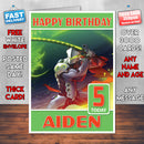 Personalised Overwatch Genji Inspired Style Game Kids Inspired Birthday Card (SA)