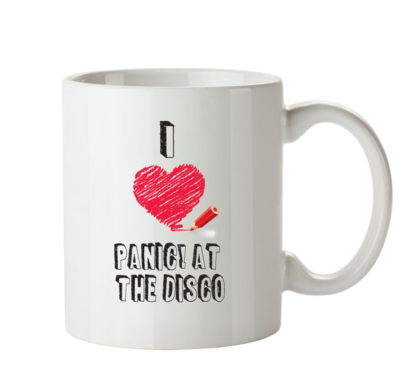 I Love PANIC! AT THE DISCO Celebrity Mug – printed mug product image 1