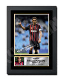 PAOLO MALDINI Limited Edition Football Player Signed Print - Football