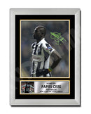 PAPISS CISSE Limited Edition Football Player Signed Print - Football