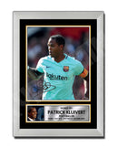 PATRICK KLUIVERT Limited Edition Football Player Signed Print - Football