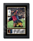 PATRICK KLUIVERT 2 Limited Edition Football Player Signed Print - Football