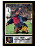PATRICK KLUIVERT 2 Limited Edition Football Player Signed Print - Football