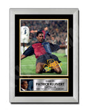 PATRICK KLUIVERT 2 Limited Edition Football Player Signed Print - Football