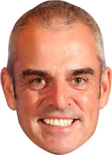 PAUL MCGINLEY GOLF 2018 Celebrity Face Mask Fancy Dress Cardboard Costume Mask