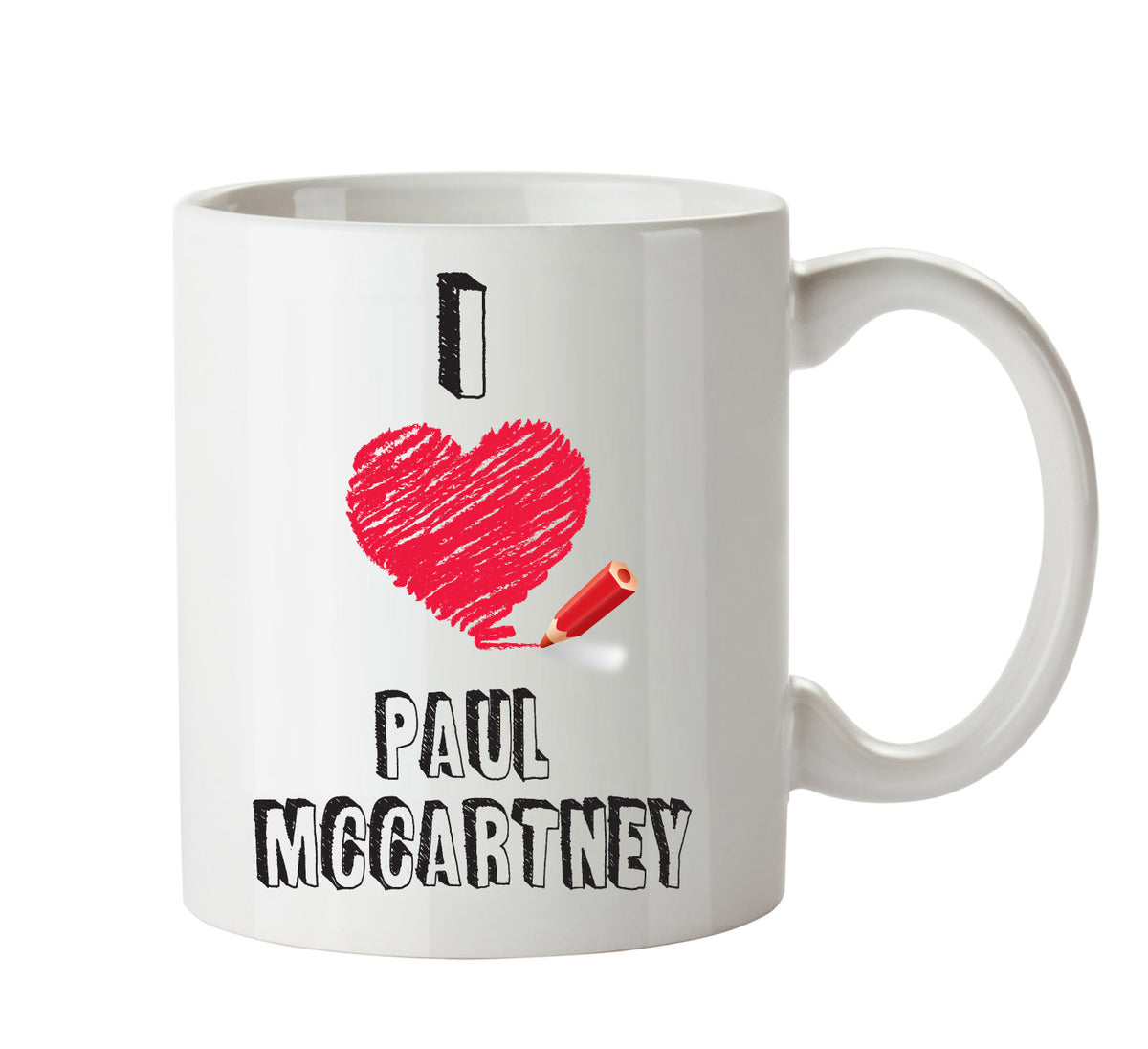 I Love PAUL MCCARTNEY Celebrity Mug – printed mug product image 1