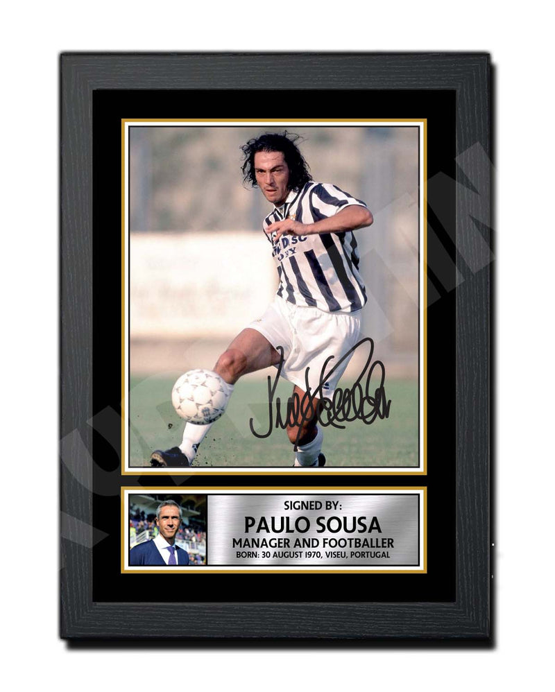 PAULO SOUSA Limited Edition Football Player Signed Print - Football