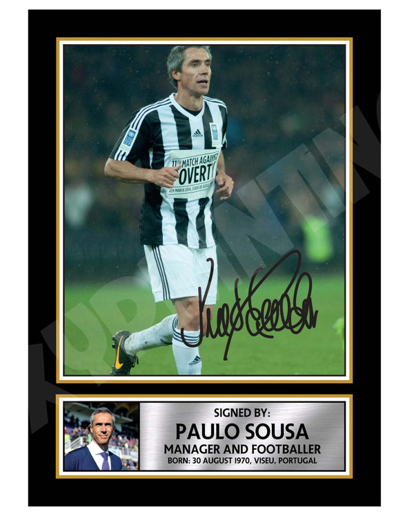 PAULO SOUSA 2 Football Player Printed Signature Print