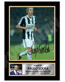 PAULO SOUSA 2 Limited Edition Football Player Signed Print - Football