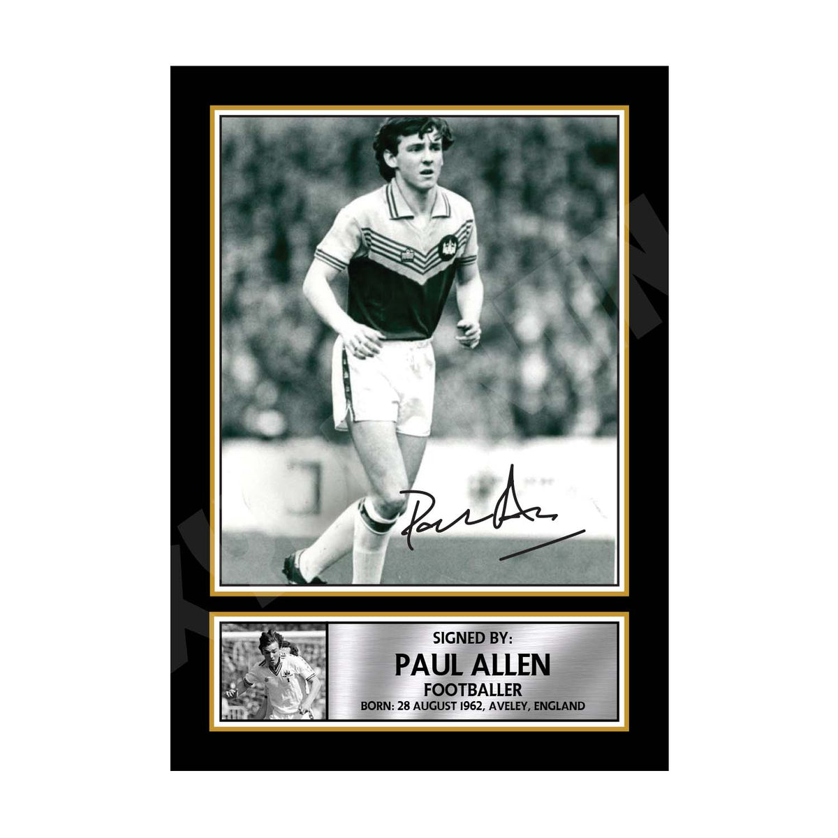 PAUL ALLEN (1) Football Player Printed Signature Print – Paul Allen Football Player Printed Signature Print – A1 Print Only