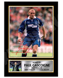 PAUL GASCOIGNE Limited Edition Football Player Signed Print - Football