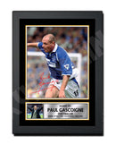 PAUL GASCOIGNE 2 Limited Edition Football Player Signed Print - Football