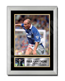 PAUL GASCOIGNE 2 Limited Edition Football Player Signed Print - Football