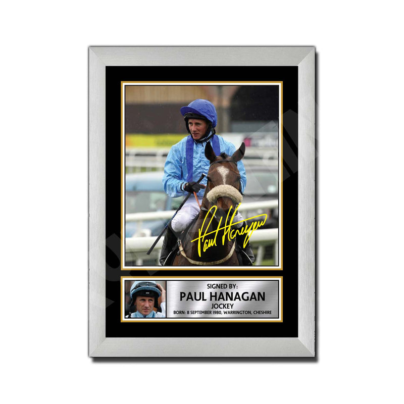 PAUL HANAGAN Limited Edition Horse Racer Signed Print - Horse Racing