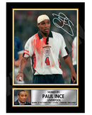 PAUL INCE 1 Limited Edition Football Player Signed Print - Football