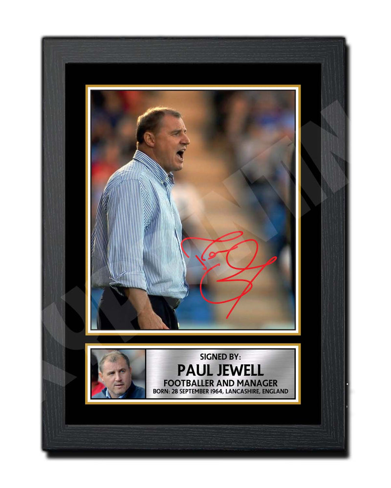 PAUL JEWELL Limited Edition Football Player Signed Print - Football