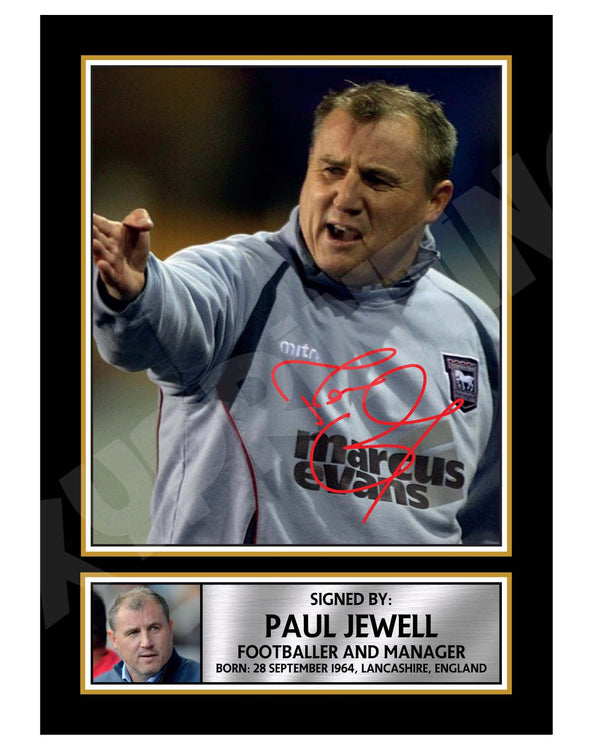 PAUL JEWELL 2 Football Player Printed Signature Print