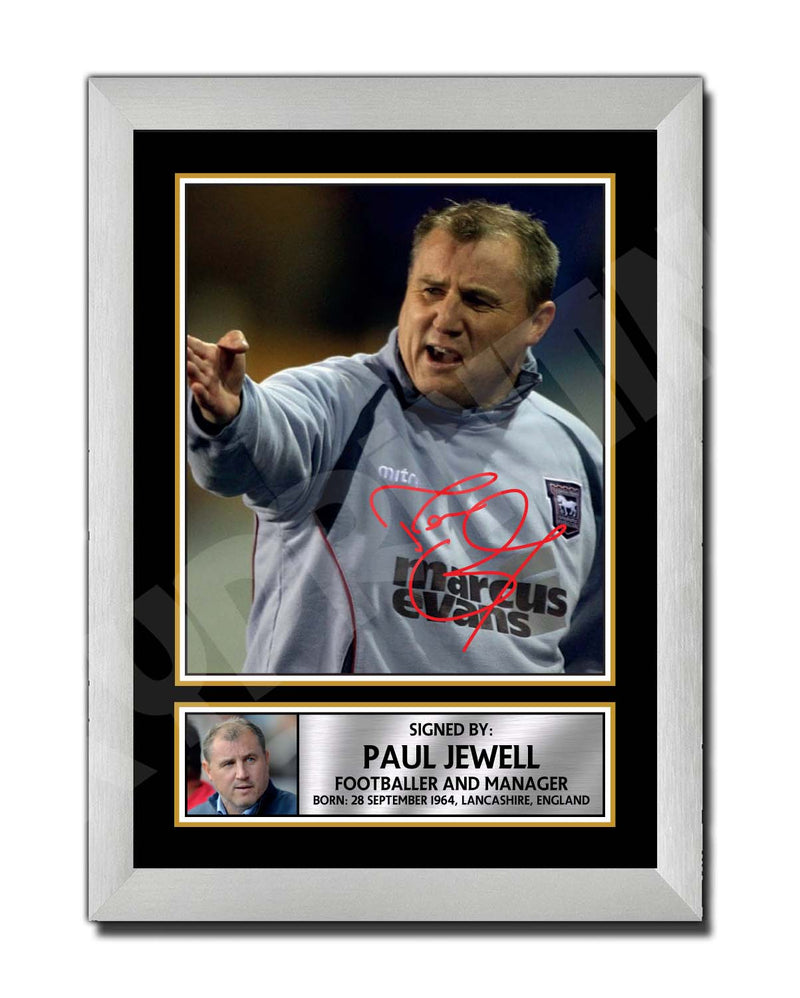 PAUL JEWELL 2 Limited Edition Football Player Signed Print - Football