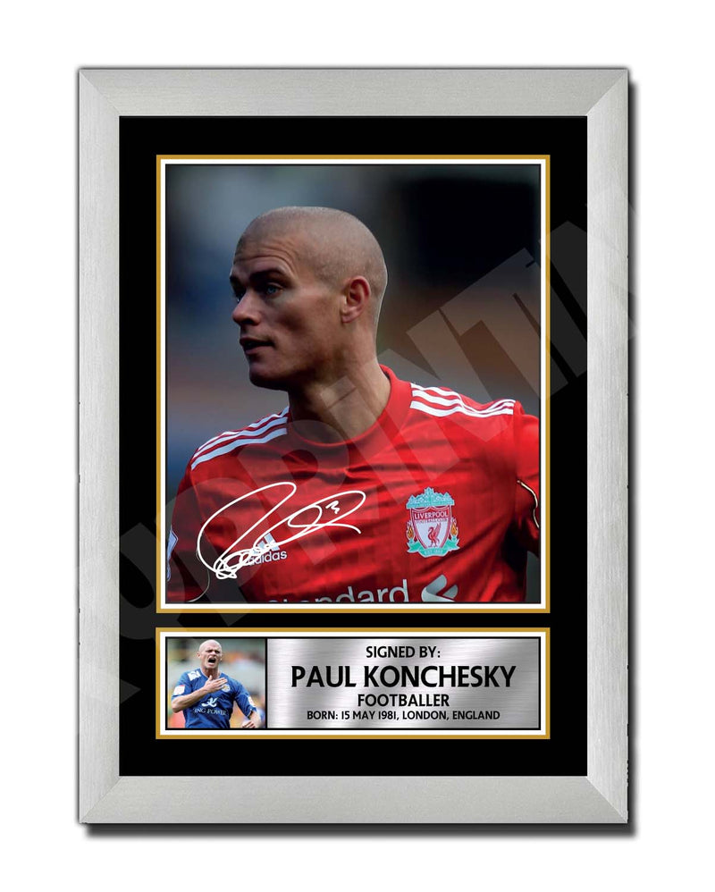PAUL KONCHESKY Limited Edition Football Player Signed Print - Football