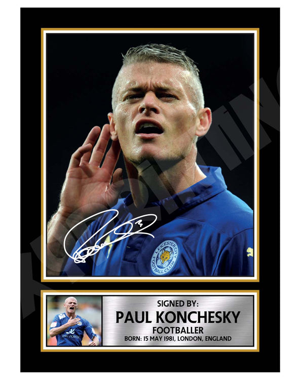 PAUL KONCHESKY 2 Football Player Printed Signature Print