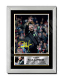 PAUL LAMBERT 2 Limited Edition Football Player Signed Print - Football