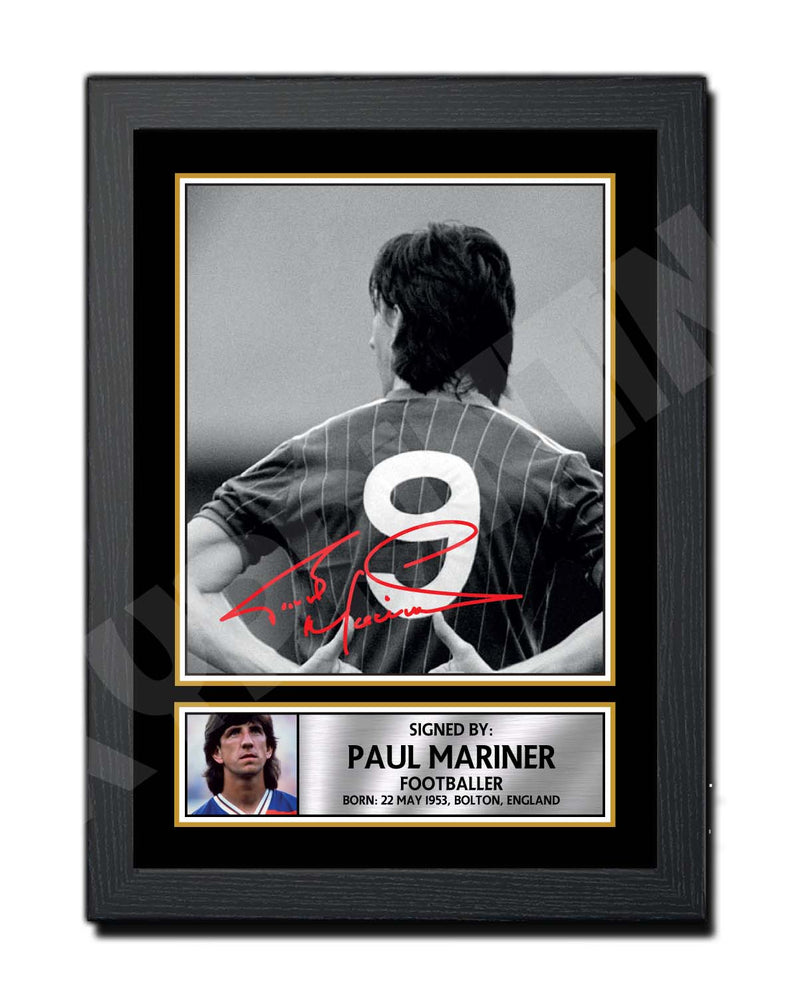 PAUL MARINER 2 Limited Edition Football Player Signed Print - Football