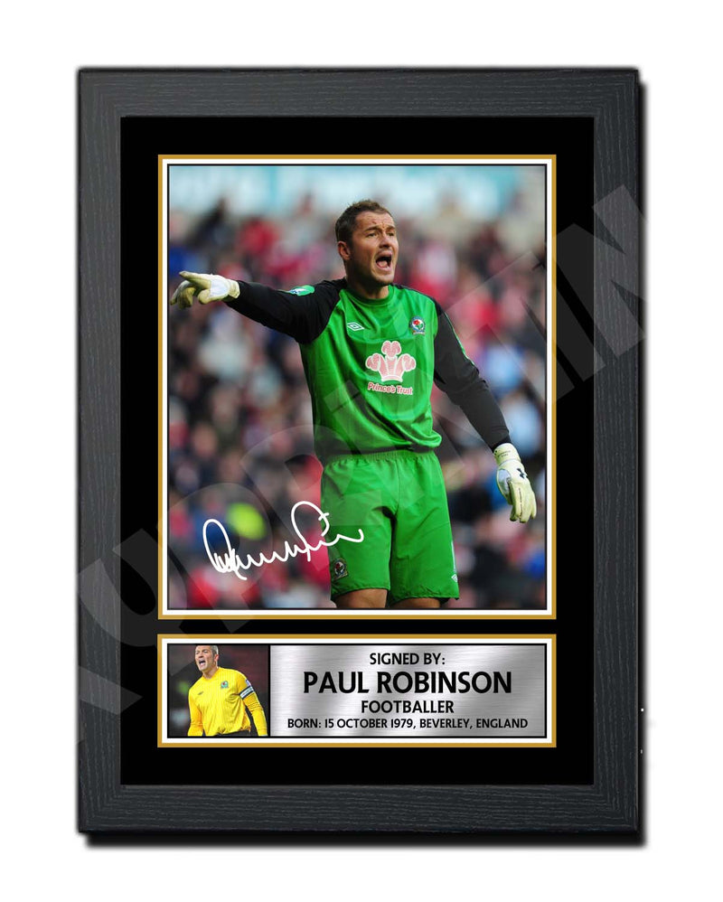 PAUL ROBINSON 2 Limited Edition Football Player Signed Print - Football