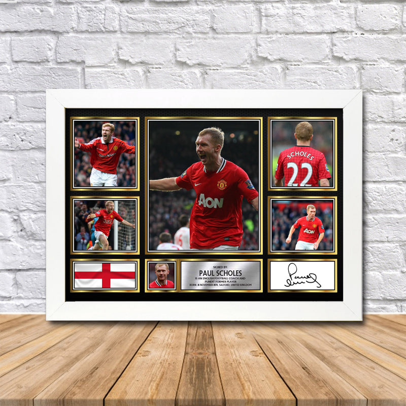 Paul Scholes Limited Edition Signed Print