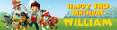 Paw Patrol Children's Birthday Banner Thin 2